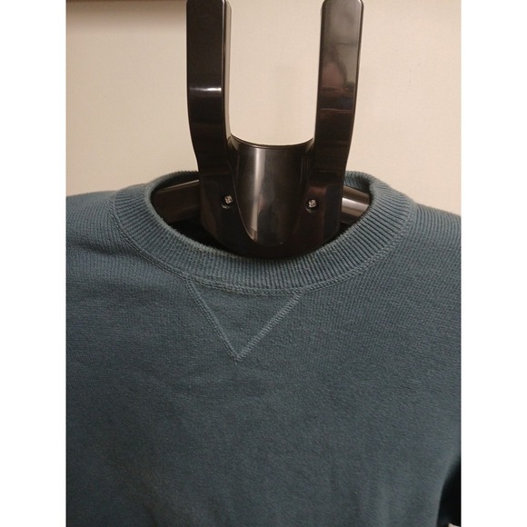 Lot Of 2 Eddie Bauer Sweaters Men Large Pullover Heavy Outdoor Warm Cream Blue - Picture 9 of 13